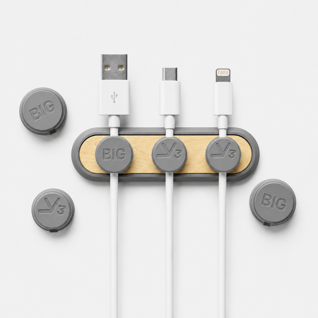 Magnetic Cable Organizer Clips – Desktop Cord Holders