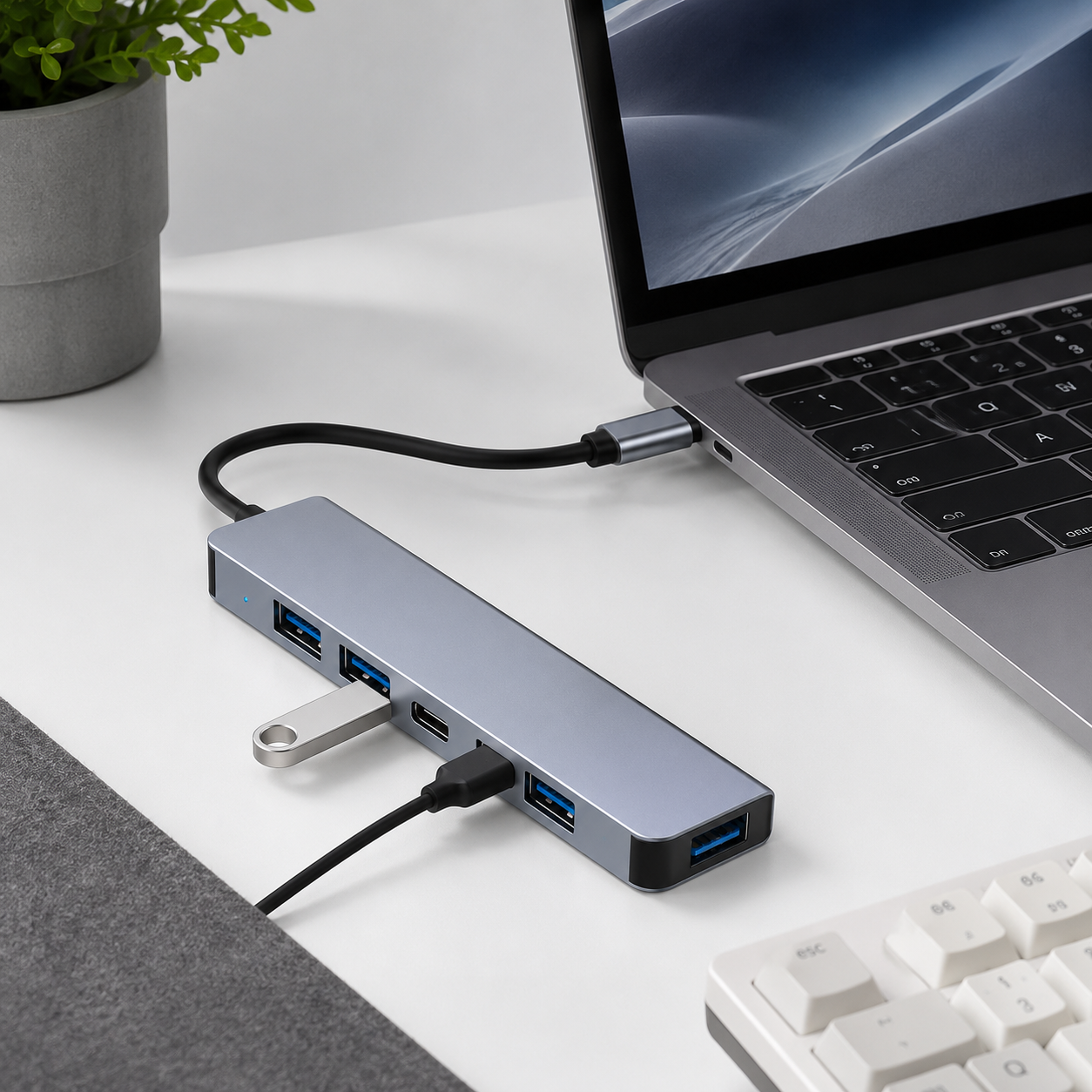 7-in-1 USB-C Docking Station Hub