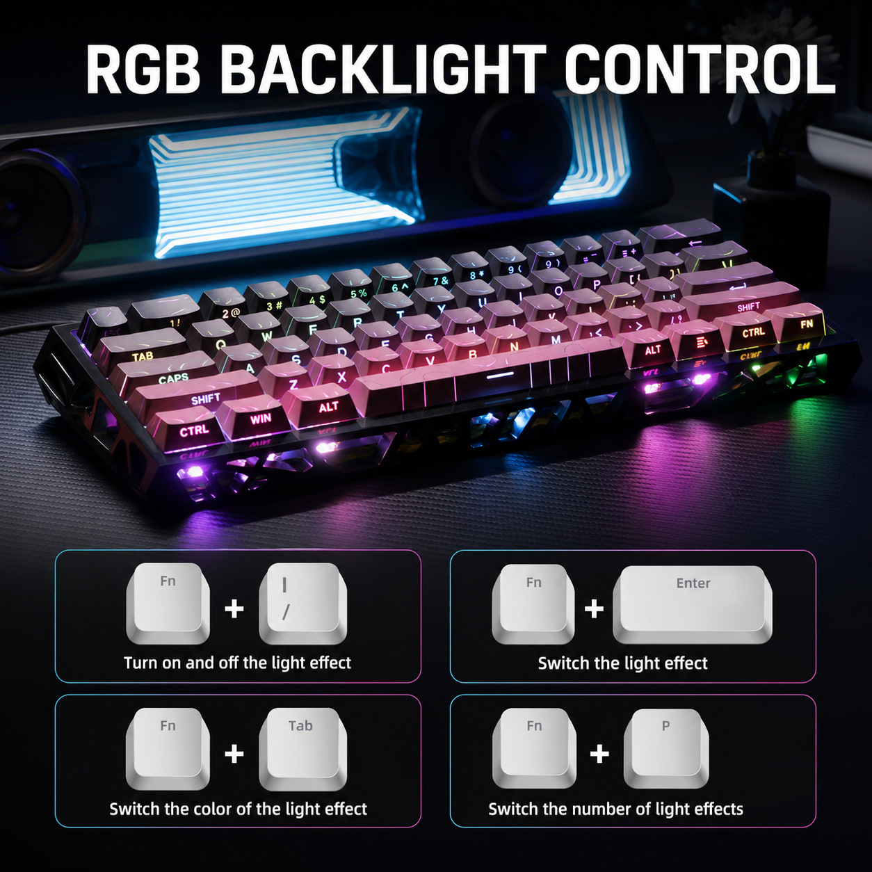 NC61 Magnetic Switch RGB Mechanical Gaming Keyboard