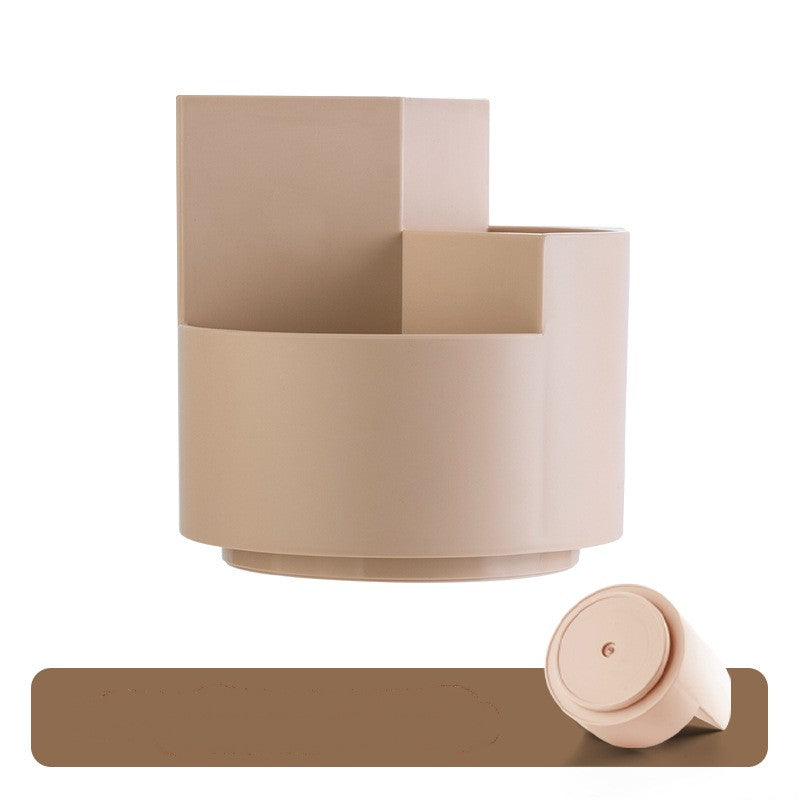 Rotating Desktop Pencil Holder | Multi-Compartment Desk Organizer