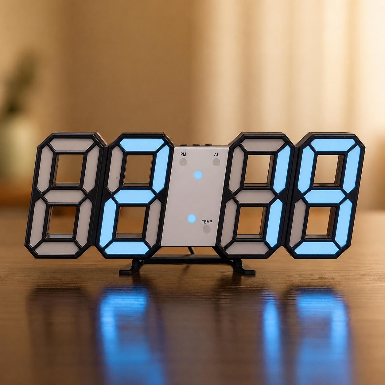 3D Digital Wall Clock