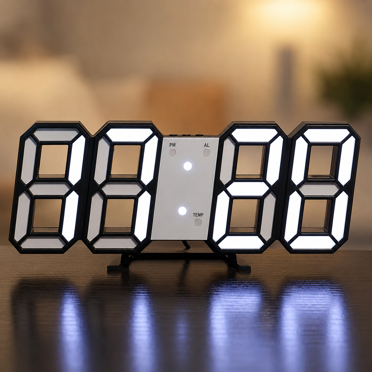 3D Digital Wall Clock
