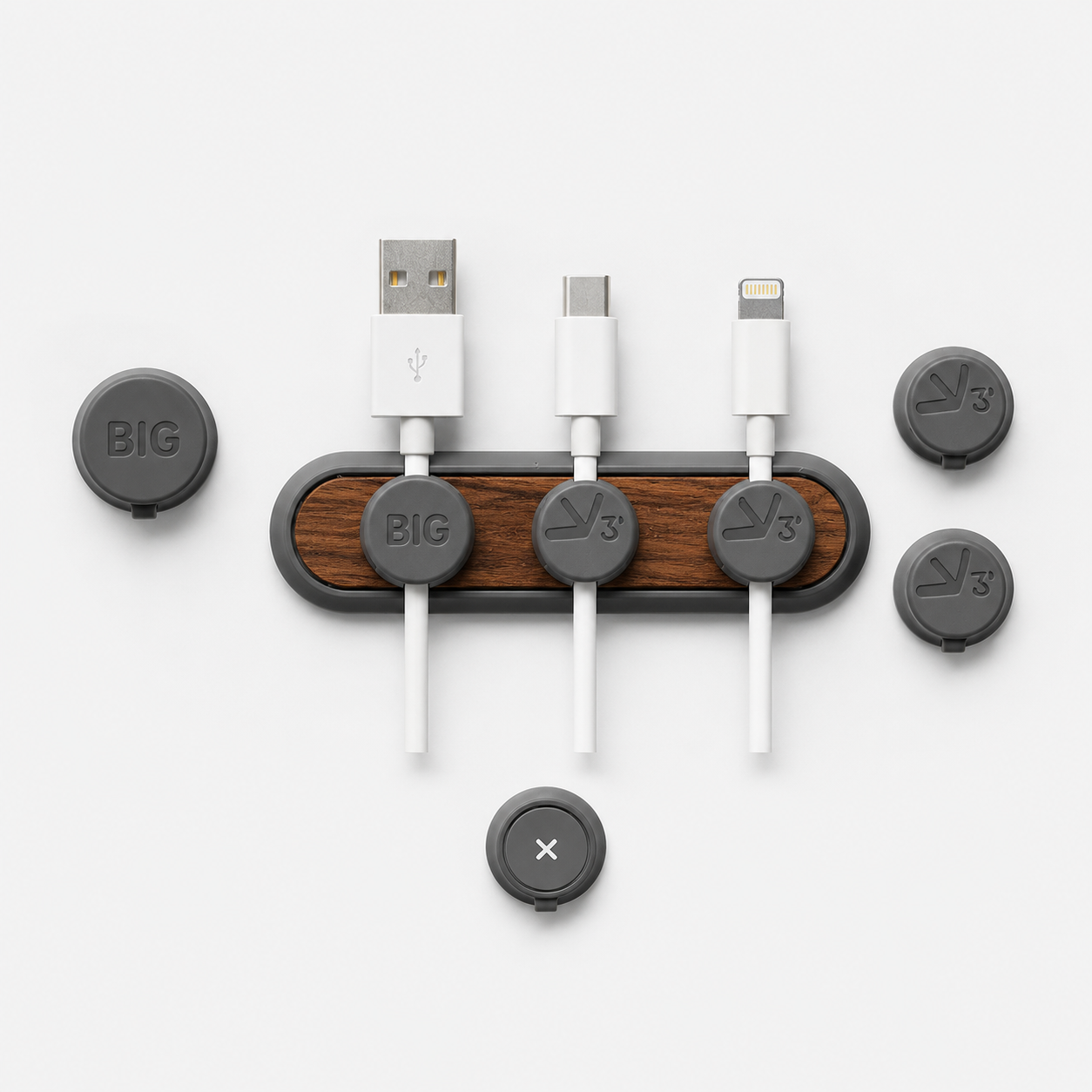Magnetic Cable Organizer Clips – Desktop Cord Holders