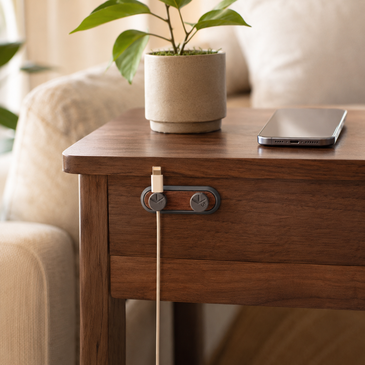 Magnetic Cable Organizer Clips – Desktop Cord Holders