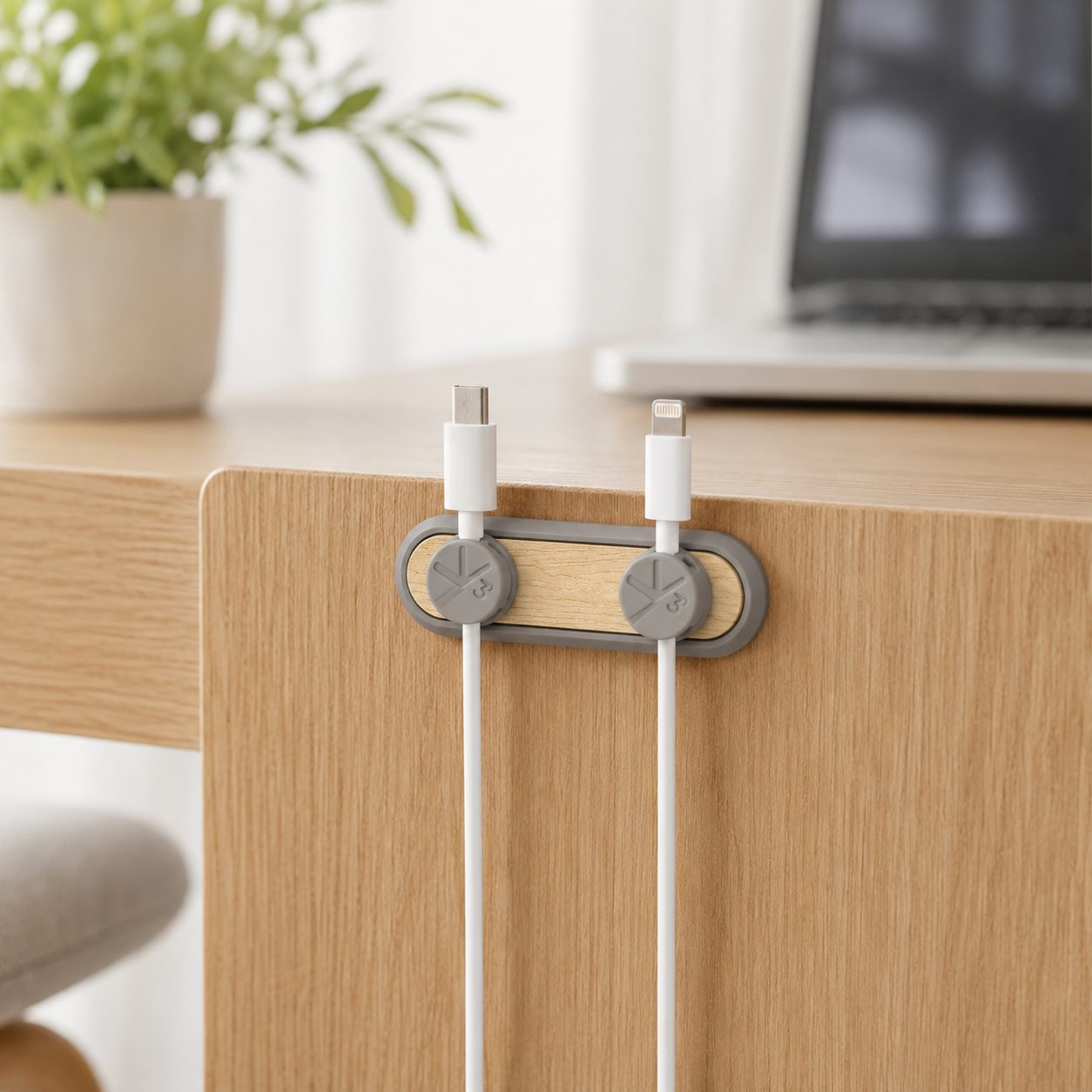 Magnetic Cable Organizer Clips – Desktop Cord Holders