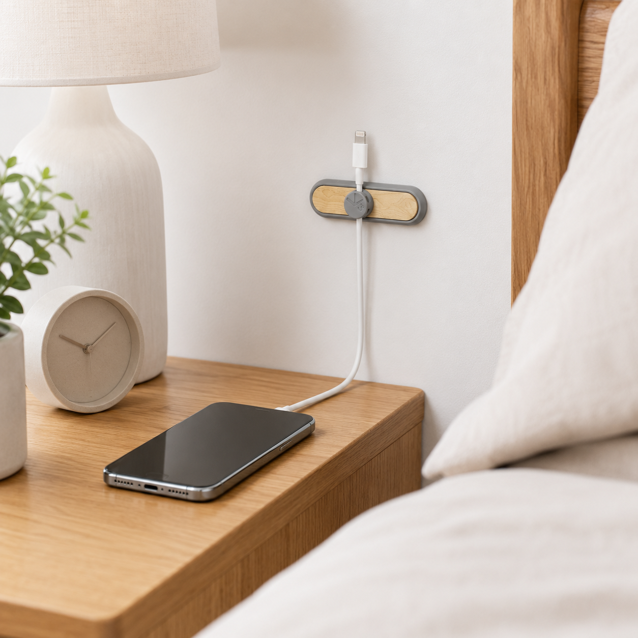 Magnetic Cable Organizer Clips – Desktop Cord Holders