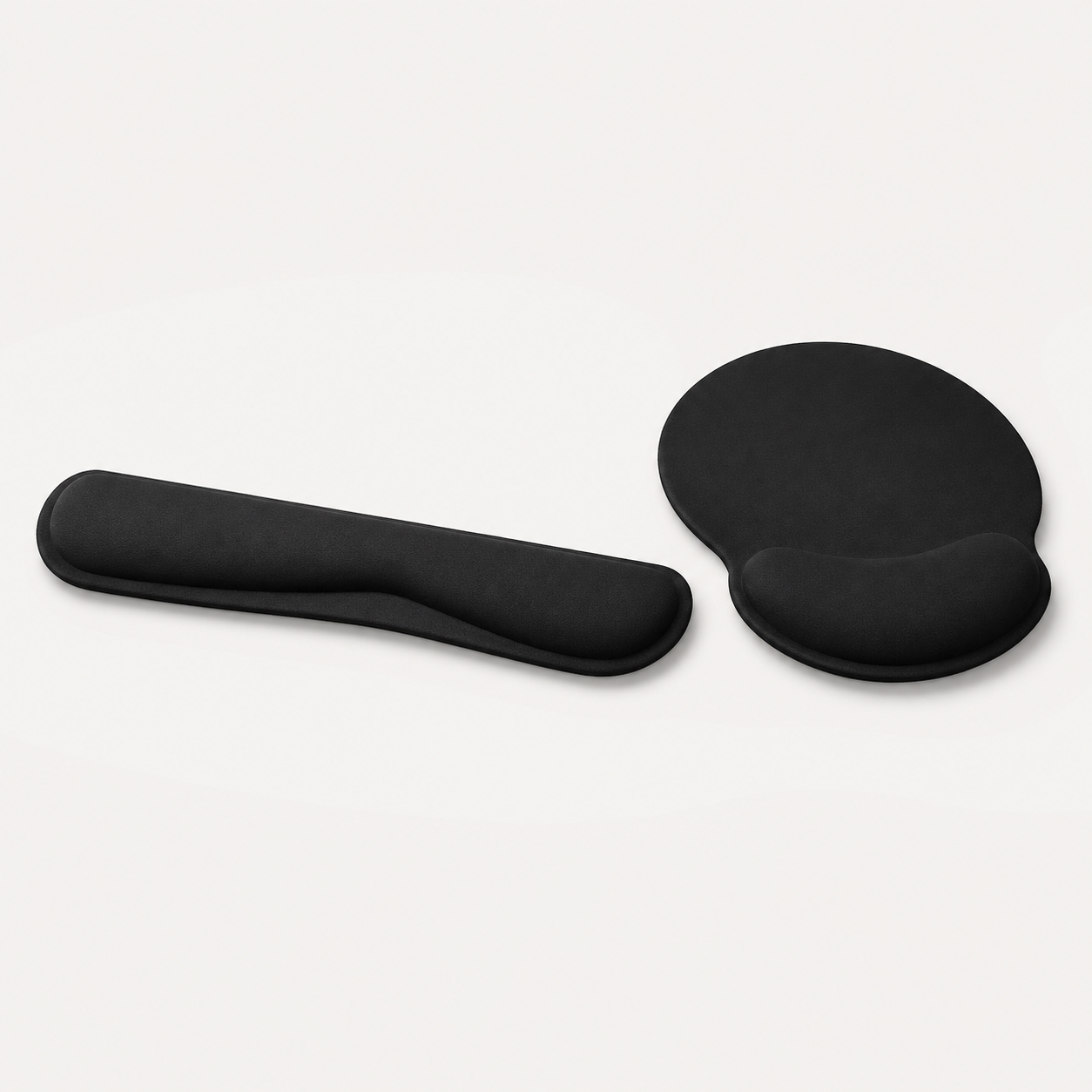 Ergonomic Memory Foam Keyboard Wrist Rest & Mouse Pad Set