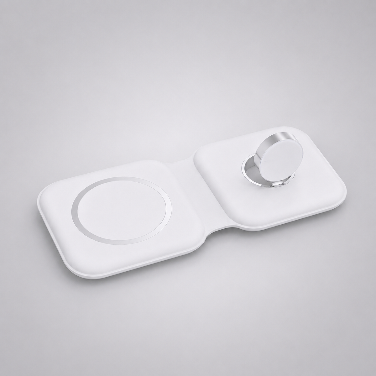 Foldable 2-in-1 Magnetic Wireless Charging Pad – 15W Fast Charging