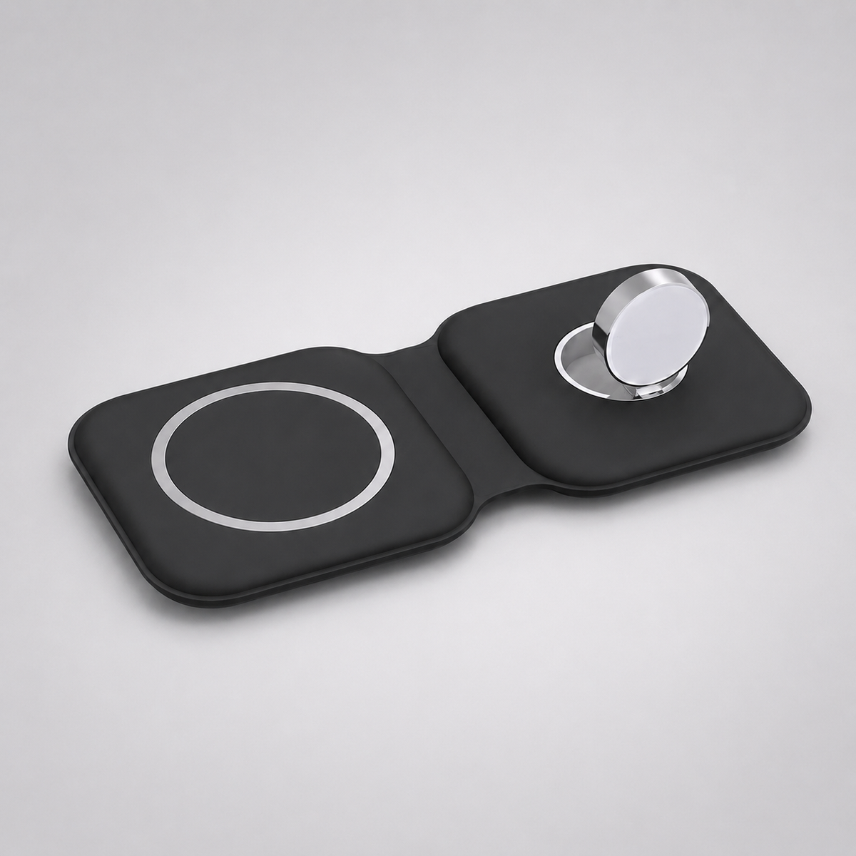 Foldable 2-in-1 Magnetic Wireless Charging Pad – 15W Fast Charging