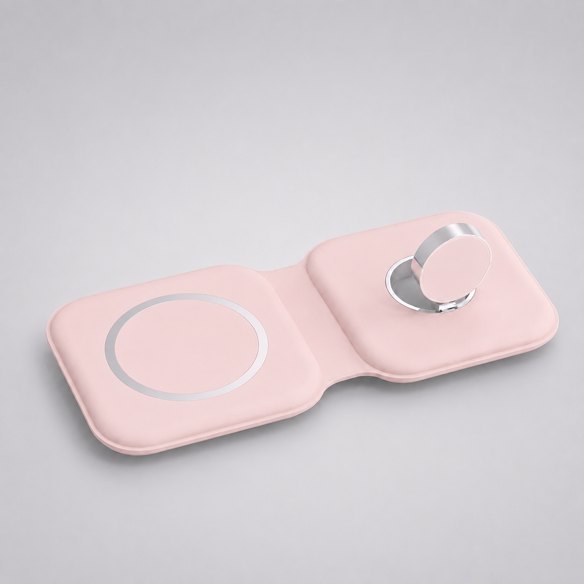 Foldable 2-in-1 Magnetic Wireless Charging Pad – 15W Fast Charging