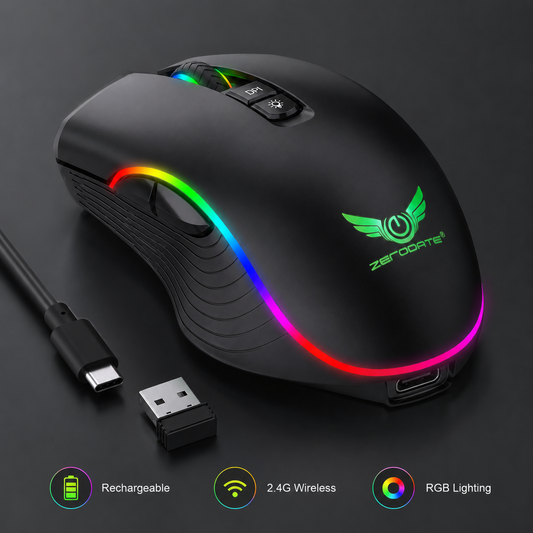 Rechargeable RGB Wireless Gaming Mouse