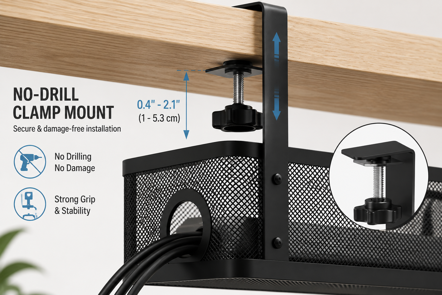 Under Desk Cable Management Tray | Wire Storage Rack  Selling Price