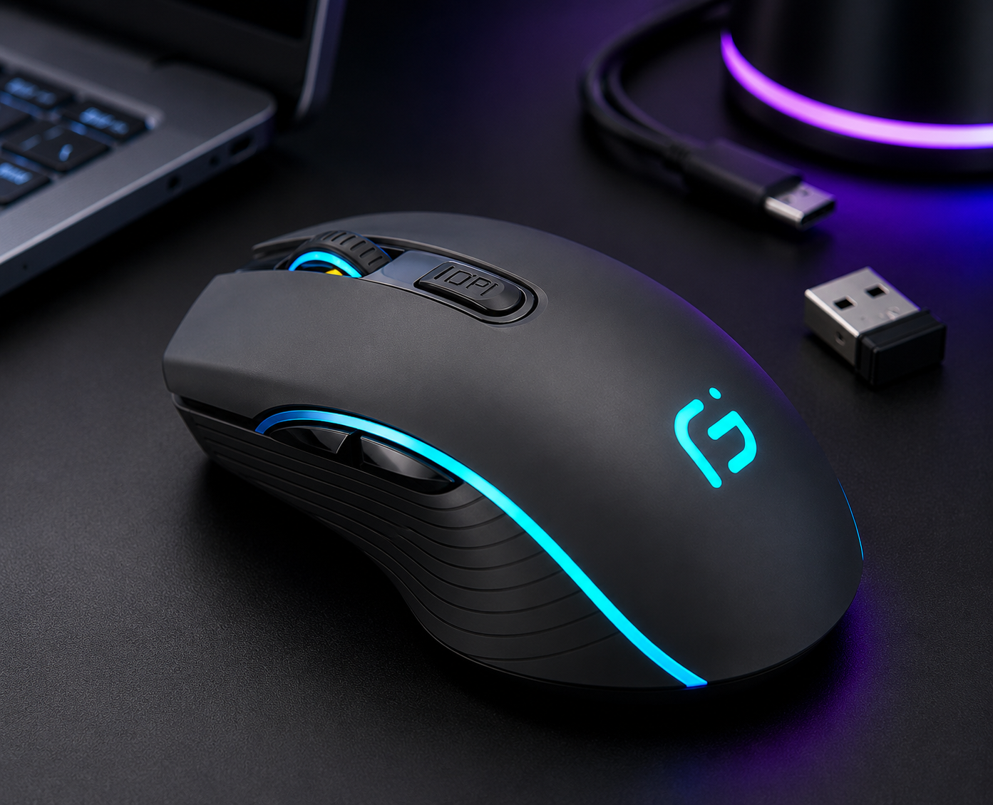 Rechargeable Wireless Bluetooth Gaming Mouse