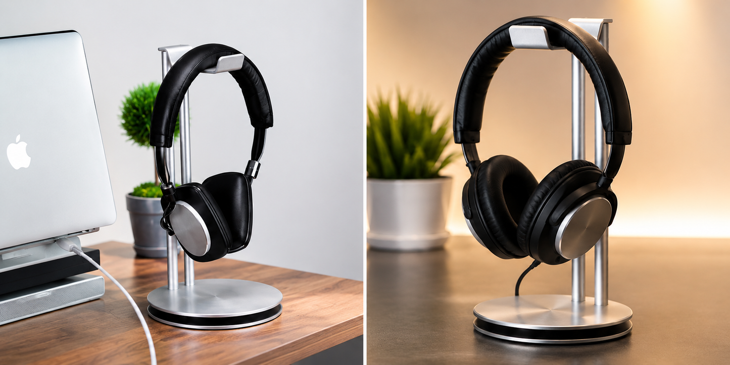 Headphone metal computer headset stand