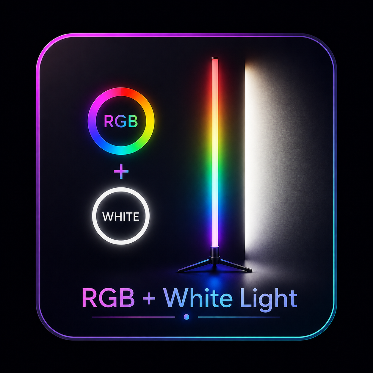 RGB LED Corner Floor Lamp