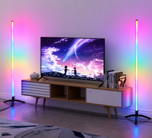RGB LED Corner Floor Lamp