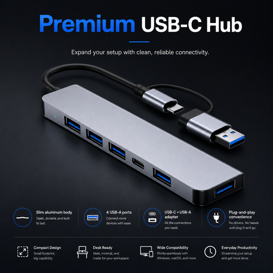 7-in-1 USB-C Docking Station Hub