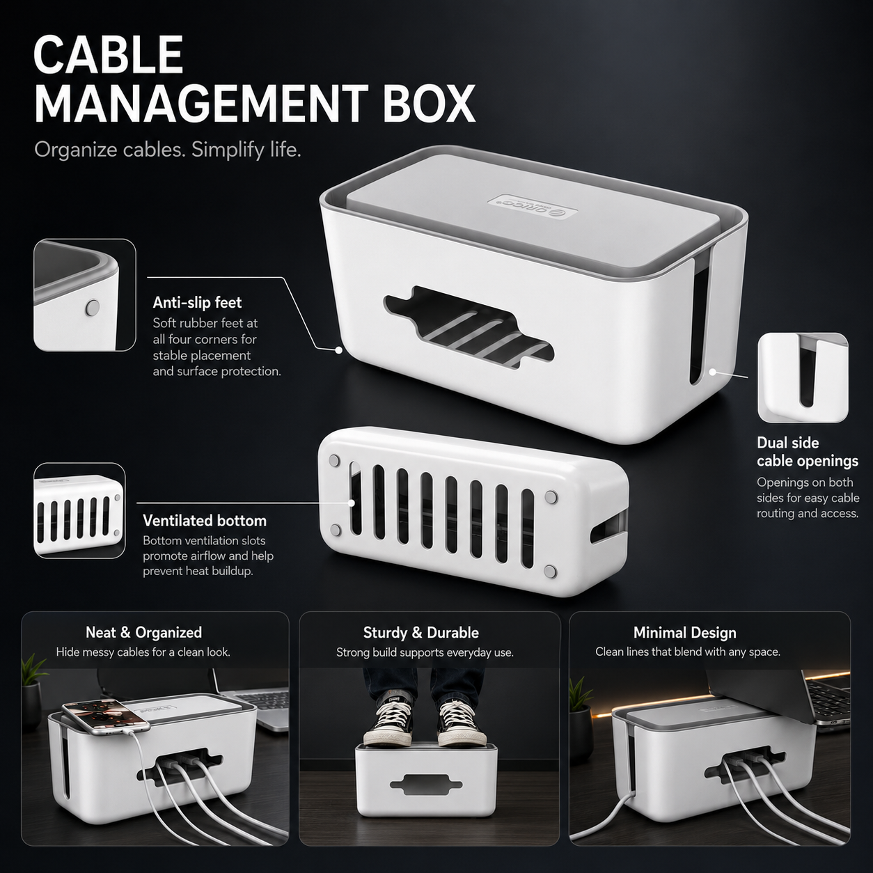 Premium Cable Management Box