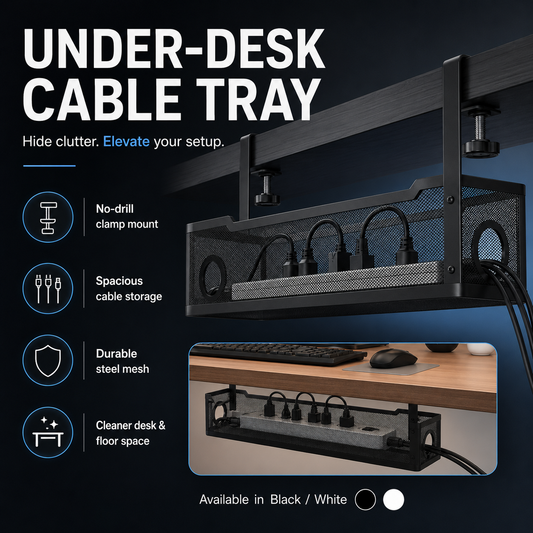 Under Desk Cable Management Tray | Wire Storage Rack  Selling Price