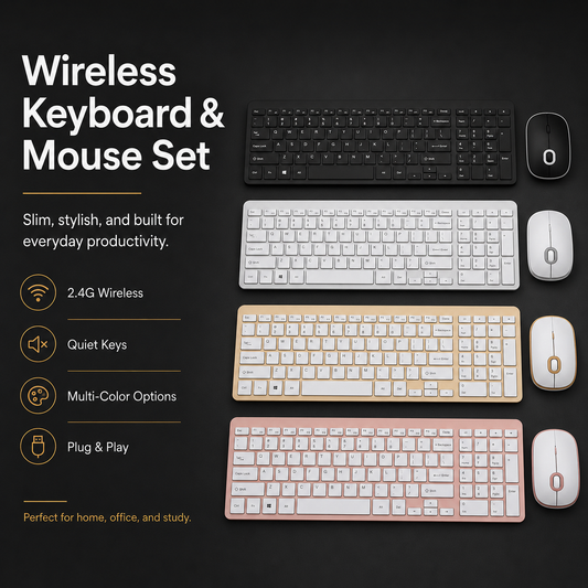 EliteKey Wireless Business Keyboard | Slim USB Office Keyboard