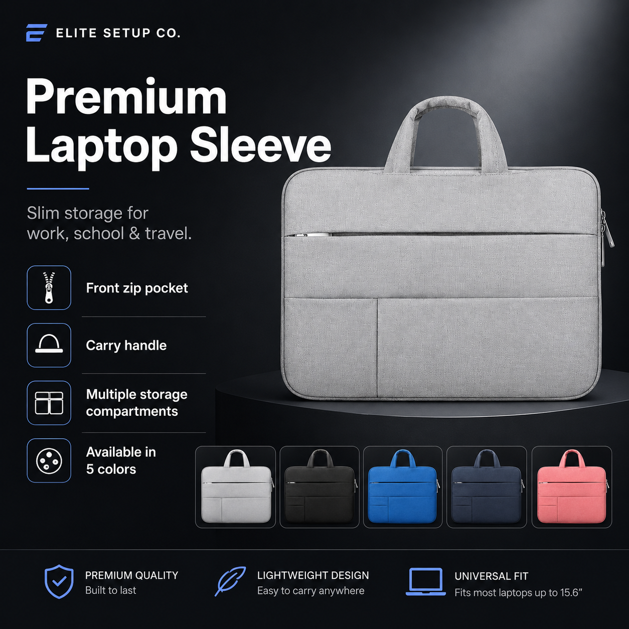 Business Laptop Bag Sleeve for Work, School & Travel