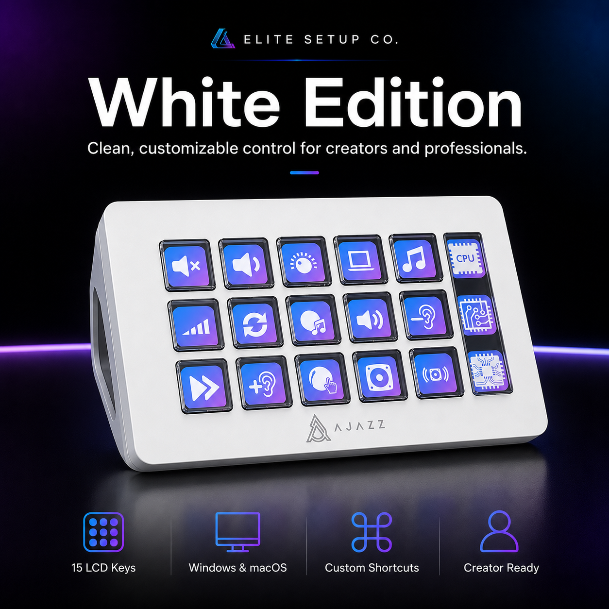 AJAZZ AKP153E 15-Key Programmable Macro Pad